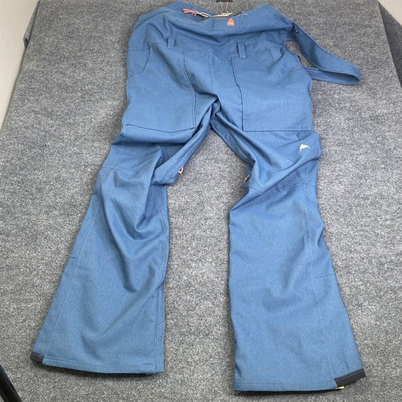 Burton Jackets & Blazers - Burton Avalon Stretch Bib Snowboard Pants Womens XL Light Denim Blue 21446100400